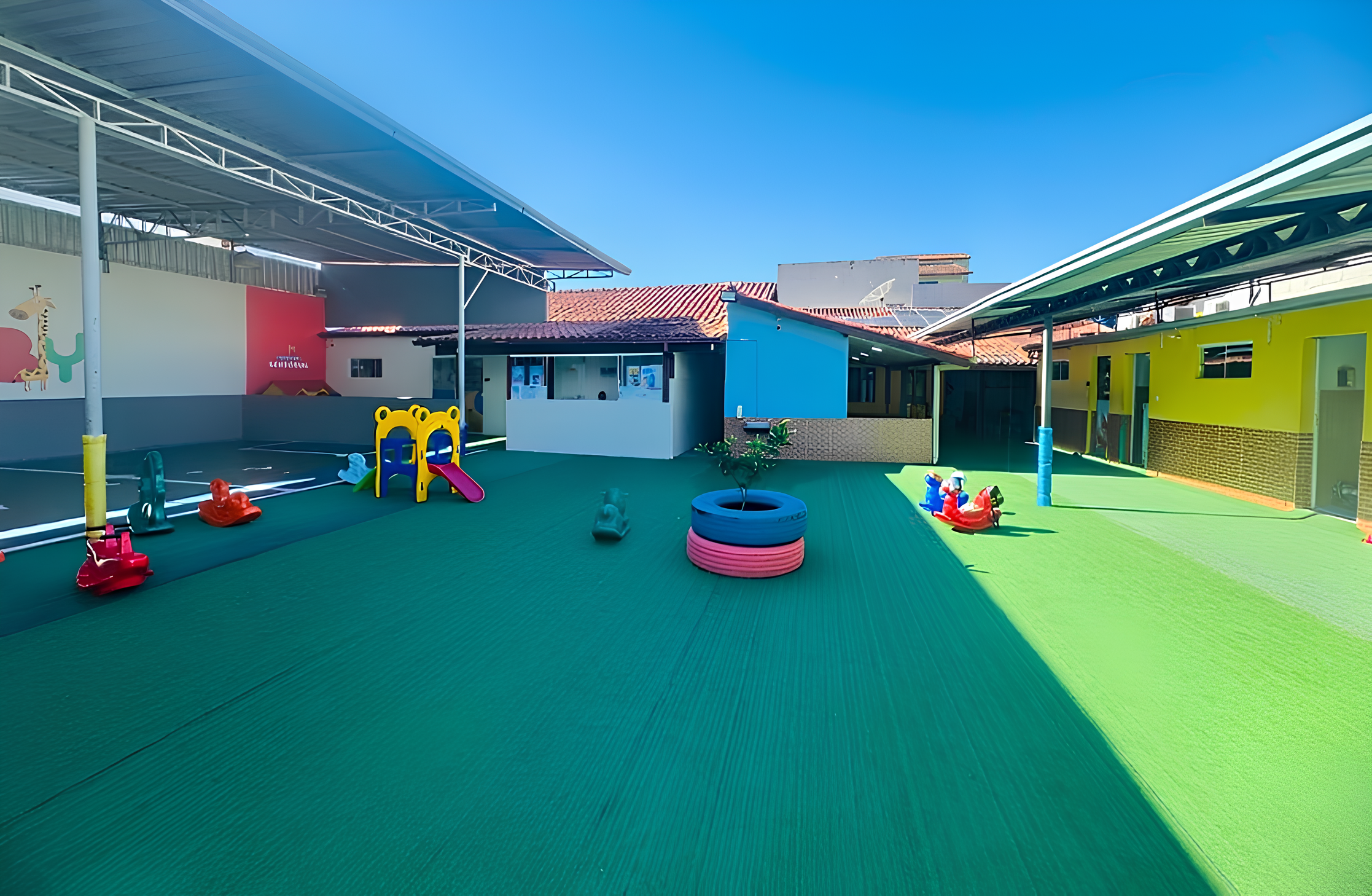 Pátio externo da Espaço Baby